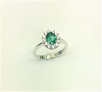 Anello Armonie Gioielli Donna in Oro bianco Smeraldo 0.65 Ct AN2650S - AN2650S